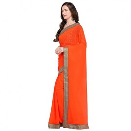 Kashvi sarees faux georgette sareewith border and running blouse