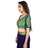 Kashvi Sarees Chiffon Solid Plain Saree With Lace Border And Unstitched Green Color Jacquard Blouse Piece 1468