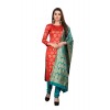 Kashvi sarees Women's synthetic Dress Material (JDM_GREEN_1_1 free size)