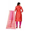 Kashvi Jacquard Silk Blend Woven Design Salwar Suit Dupatta Dress Material for Women(Free Size)