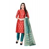 Kashvi Woven Silk Blend Jacquard Salwar Suit Dupatta Dress Material for Women