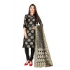 Kashvi Free Size Jacquard Silk Blend Woven Design Salwar Suit Dupatta Material for Women