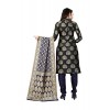 Kashvi Jacquard Silk Blend Woven Design Salwar Suit Dupatta Material for Women(Multicolored,Free Size)