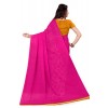 Kashvi Sarees Georgette with Blouse Piece Saree (AS_1436_Pink_One Size)