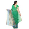 Paisley, Striped, Floral Print Daily Wear Georgette Saree  (Green)