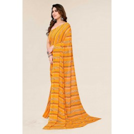 KASHVI Sarees  Ombre Daily Wear Georgette Saree  (YELLOW)