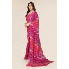 kashvi sarees  Paisley, Striped, Printed Bandhani Georgette Saree  (Multicolor)
