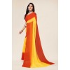 Kashvi Sarees Ombre Dyed Bollywood Georgette Saree  (Yellow,Red)