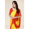 Kashvi Sarees Ombre Dyed Bollywood Georgette Saree  (Yellow,Red)