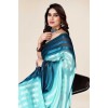 Kashvi Sarees Ombre, Striped Bollywood Georgette Saree  (Blue, Green)