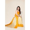 Kashvi Sarees Ombre, Striped Bollywood Georgette Saree  (Chiku, Yellow)