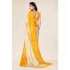 Kashvi Sarees Embellished, Ombre, Striped Bollywood Satin Saree  (Yellow, Chiku)