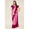 Ombre Bollywood Georgette Saree  (Purple, Pink)