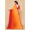 Embellished, Ombre, Solid/Plain Bollywood Georgette Saree  (Orange, Red)