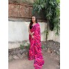 Graphic Print Daily Wear Georgette Saree  (Pink)