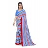 kashvi sarees  Striped Daily Wear Georgette Saree  (Multicolor)
