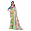kashvi sarees  Striped Daily Wear Georgette Saree  (Multicolor)