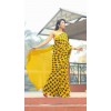 Printed Daily Wear Georgette Saree  (Yellow)