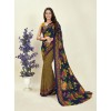 Paisley, Floral Print, Printed Daily Wear Georgette Saree  (Multicolor)