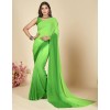 Dyed Bollywood Georgette Saree  (Green)