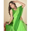 Dyed Bollywood Georgette Saree  (Green)